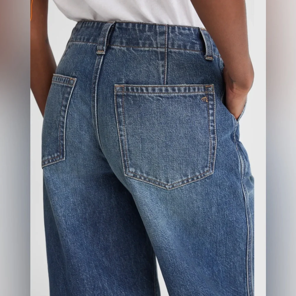 Madewell Classic Blue Denim Culottes - Picture 4 of 5